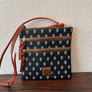 SF Giants Dooney & Bourke Triple Zip Crossbody Purse